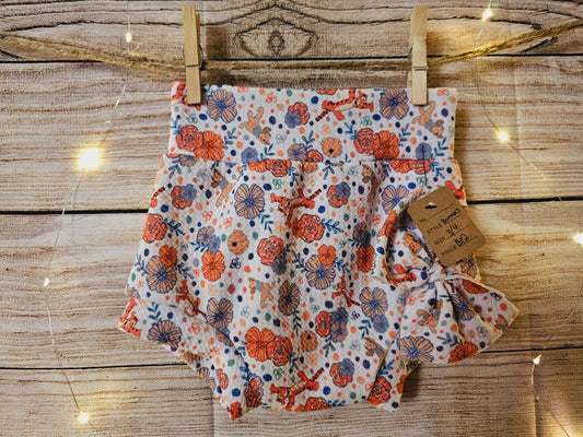 Hidden Tiger Floral Bummies