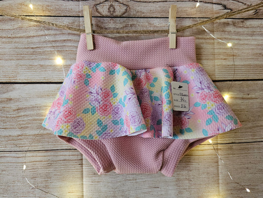 Yellow + Pink Skirt Bummies