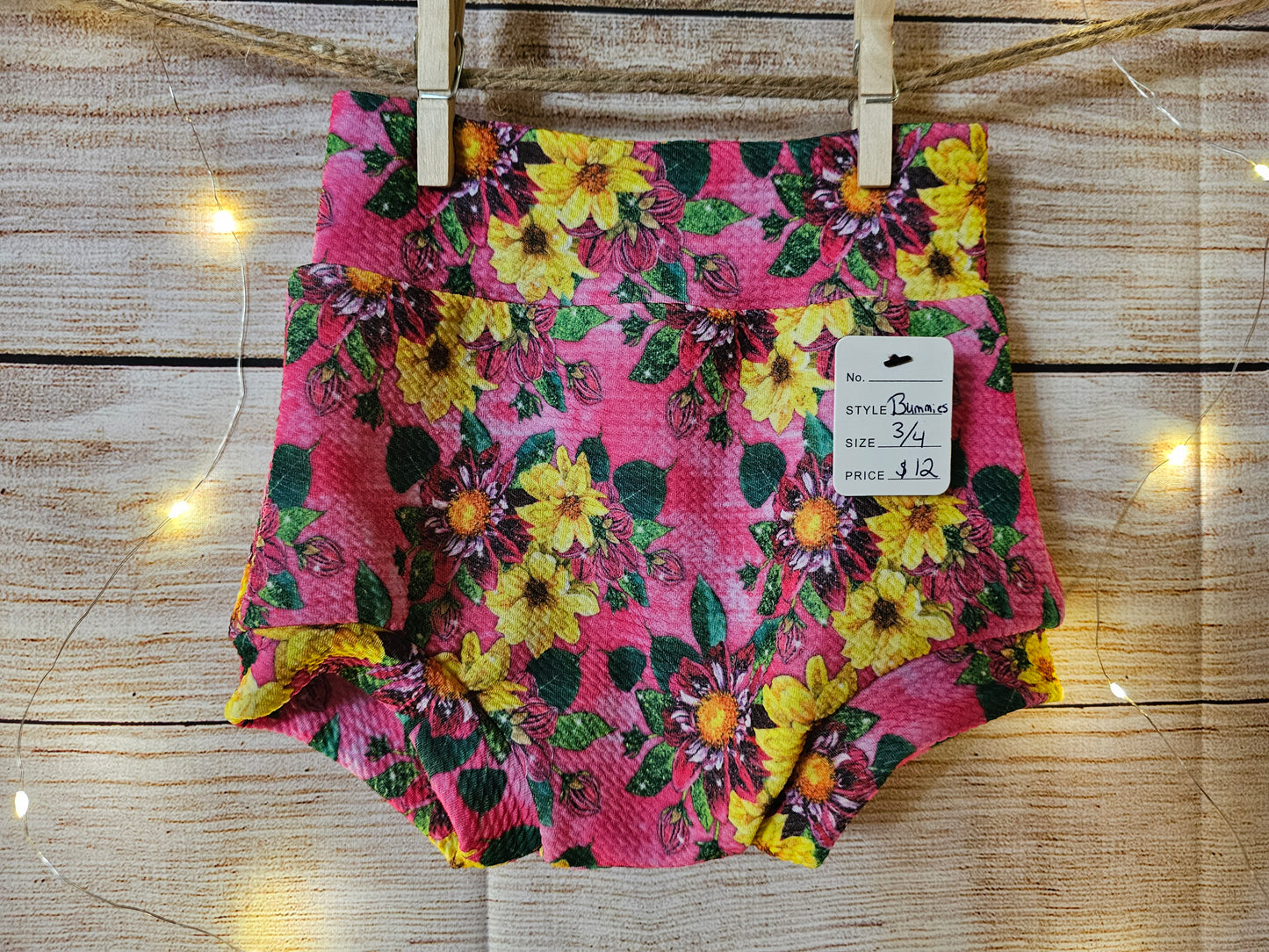 Fushsia Floral Bummies