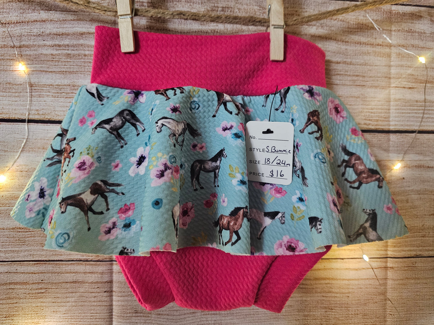 Floral Horse Skirt Bummies