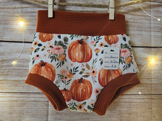 Pumpkin Floral Bummies