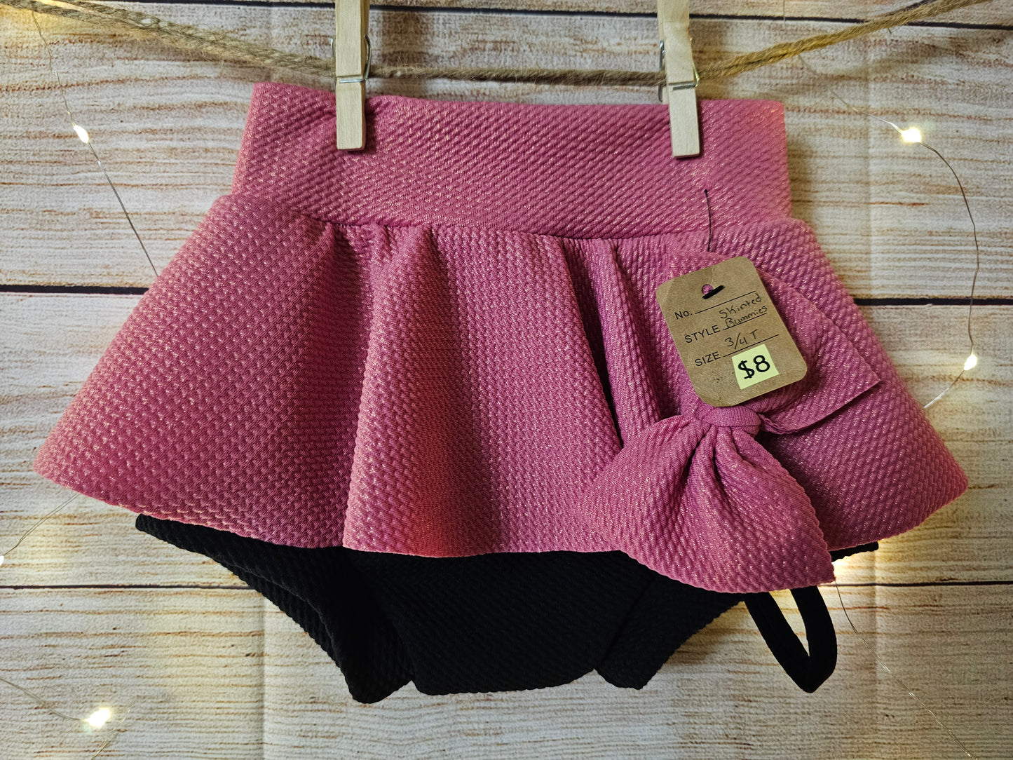 Sparkly Pink Skirt Bummies