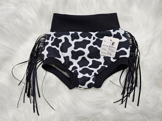 Cow Fringe Bummies
